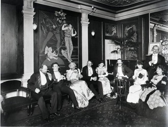 Электрофонный салон, Лондон (примерно 1903 год)